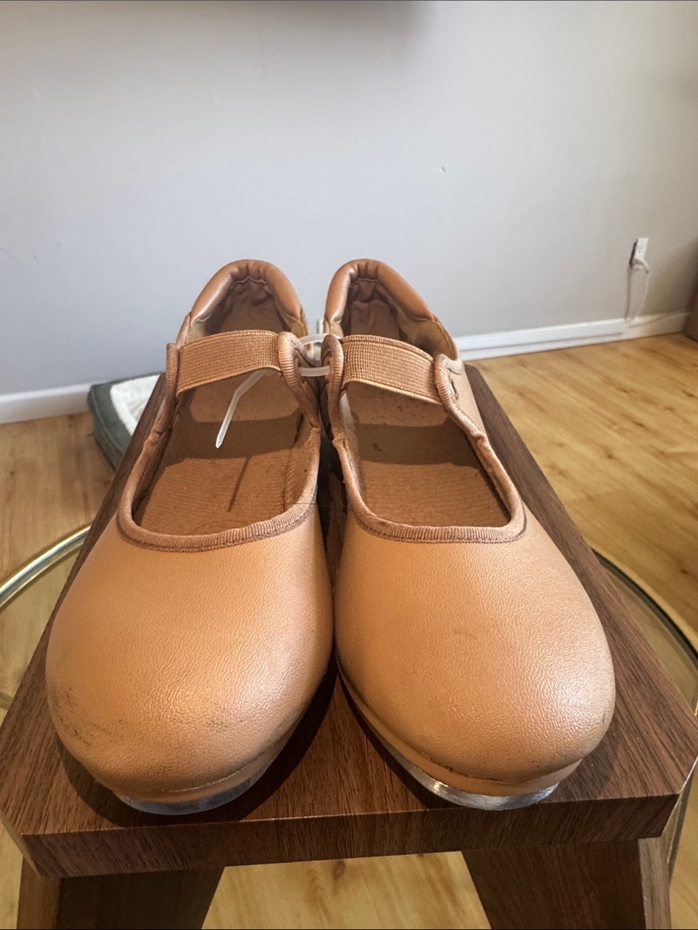 Kids Tan Mary Jane Tap Shoes